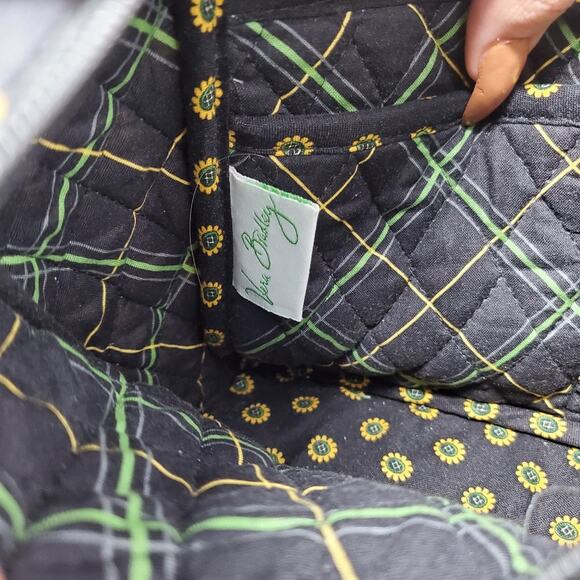 Ellen Tracy Blue patterned Bag 12"x3" - Picture 3 of 13